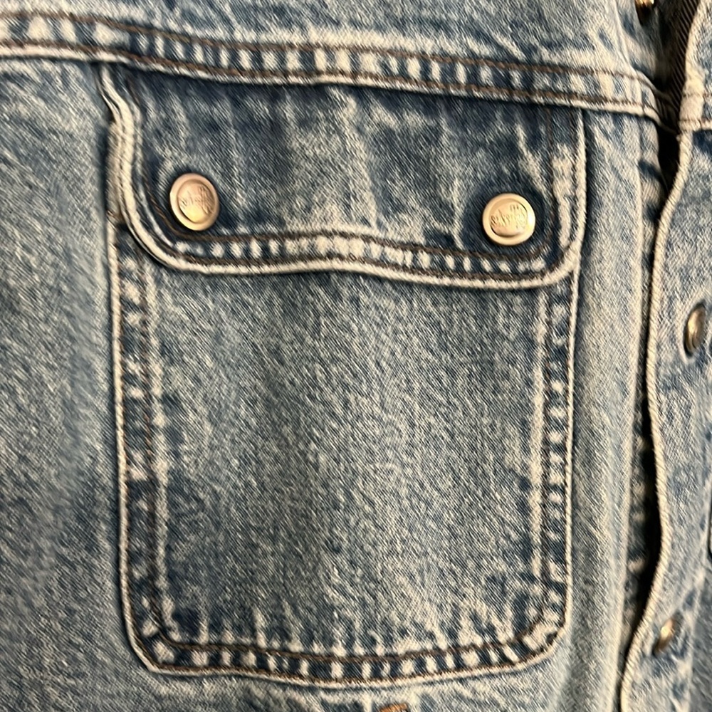 Levi’s Silver Tab Trucker Jacket - Vintage Denim Jean Jacket - Men’s size Large - Picture 4 of 16